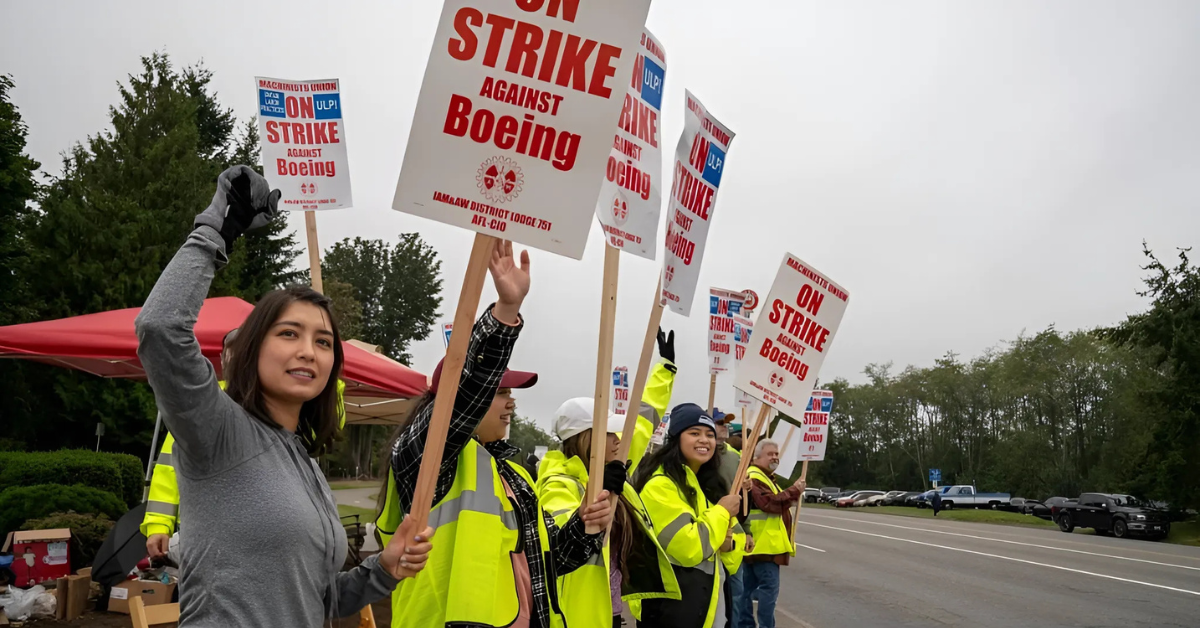 The Boeing strike by over 33,000 U.S. West Coast factory workers enters its fifth week.
Image Source: The Malaysian Reserve